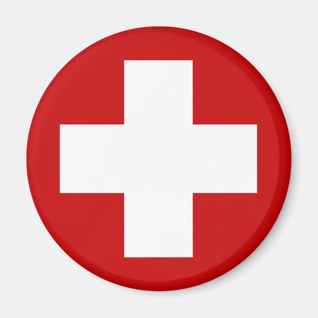 Aimant Rond-point d'urgence de la Croix-Rouge suisse (Devant)