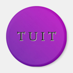 Aimant rond pourpre de Tuit