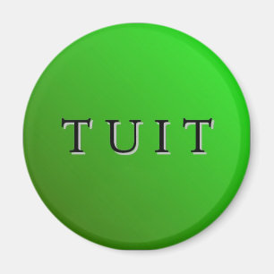 Aimant rond vert de Tuit