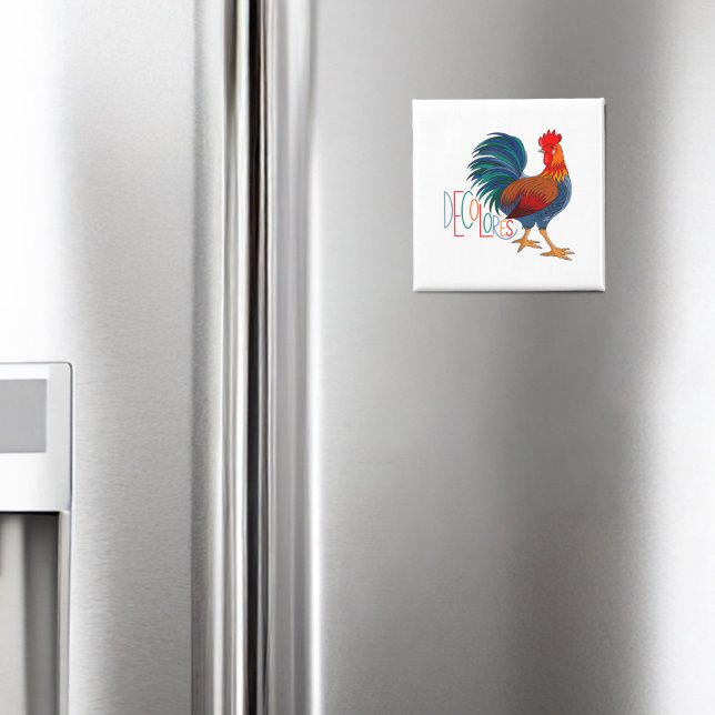 Aimant Rooster coloré DeColores Cursillo (Créateur téléchargé)