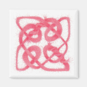 Aimant ROSE CELTIC KNOT Carré
