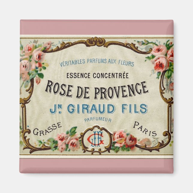 Aimant Rose de Provance un parfum français (Devant)