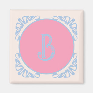 Aimant Rose et bleu personnalisés