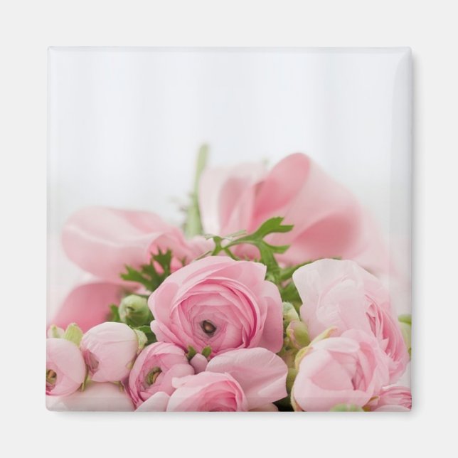Aimant Rose magnétique (Devant)
