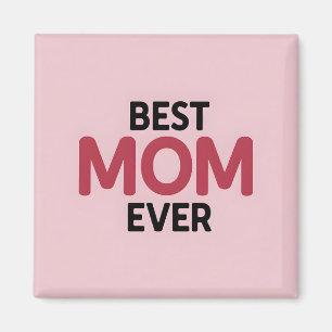 Aimant Rose Meilleure maman jamais