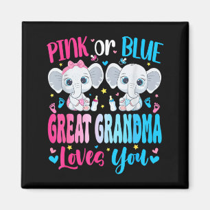 Aimant Rose ou bleu grande-mère aime révélation de sexe