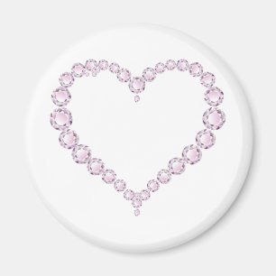 Aimant Rose Quartz Gem Heart