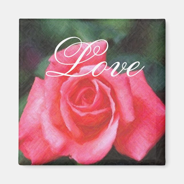 Aimant rose rose coutume Amour (Devant)