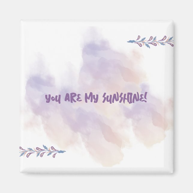 Aimant Rose - Violet Saint-Valentin (Devant)