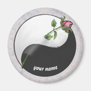 Aimant Rose Yin Yang