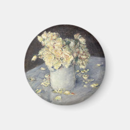 Aimant Roses jaunes dans un vase de Caillebott Impression