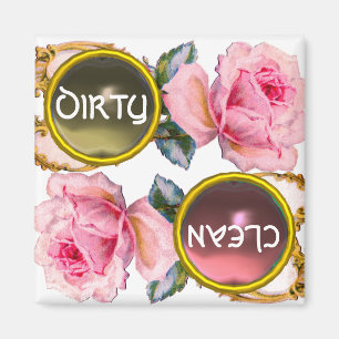 AIMANT ROSES ROSES ET PIERRES DE GEMME LAVE-VAISSELLE SAL