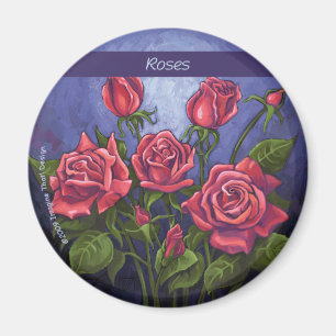 Aimant Roses rouges