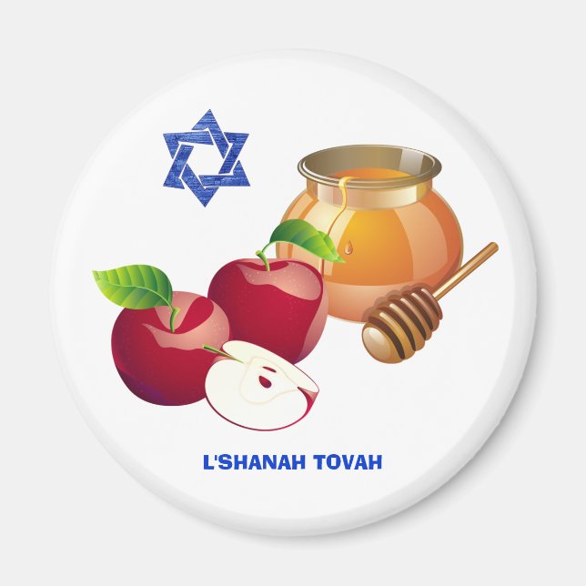 Aimant Rosh Hashanah | Cadeau du Nouvel An juif (Devant)