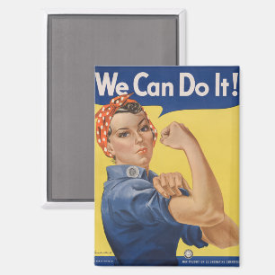Aimant Rosie la riveteuse : Femmes fortes, l'autonomisati