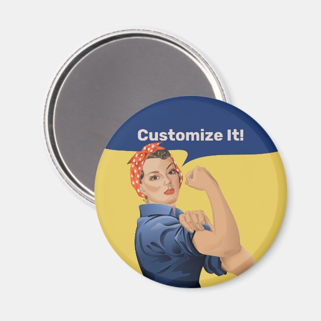 Aimant Rosie the Riveter (Recto/Verso)