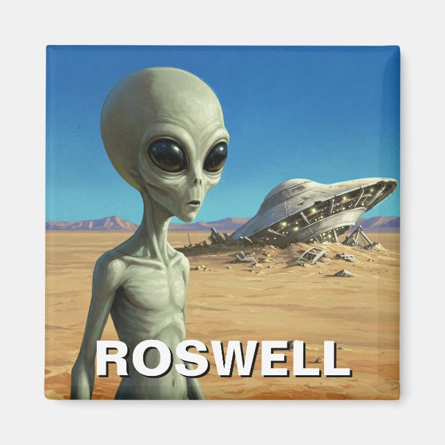 Aimant Roswell Alien du Mexique (Devant)