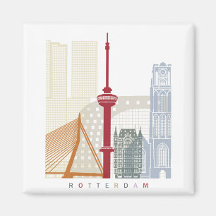 Aimant Rotterdam skyline poster