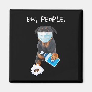 Aimant Roturtweiler Ew People Dog Wearing