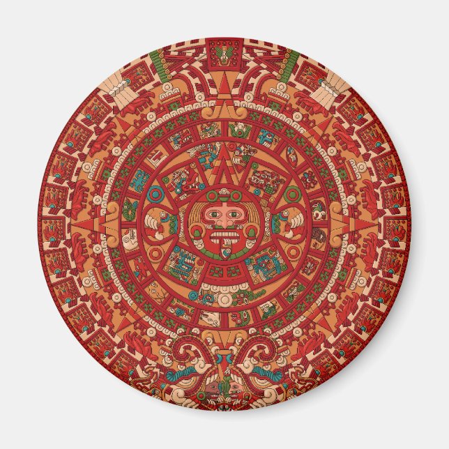 Aimant Roue calendrier maya / (aztèque) (Devant)