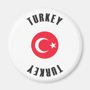 Aimant Roue de drapeau de la Turquie