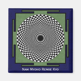 Aimant Roue de méditation de fleur de Lotus