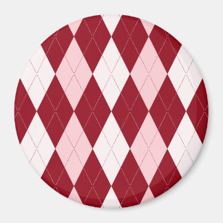 Aimant Rouge Argyle Rouge Clair Rose Petit Diamant Forme
