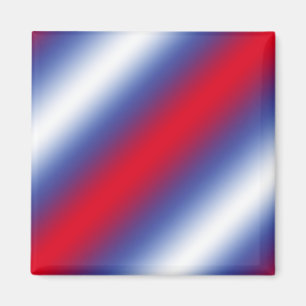 Aimant Rouge, blanc et bleu