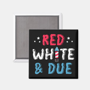 Aimant Rouge Blanc Et Dû, Cadeaux d'annonce de grossesse