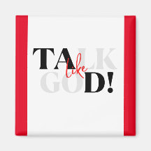 Aimant rouge, blanc et noir