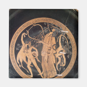 Aimant Rouge-chiffre vase de grenier