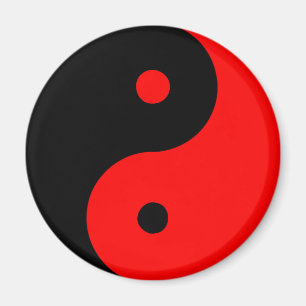 Aimant Rouge de Taijitu de Chinois de signe de Taoism de