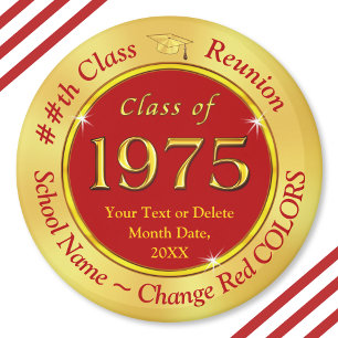 Aimant Rouge et Or, Classe 75, Classe de Faveurs Réunion,