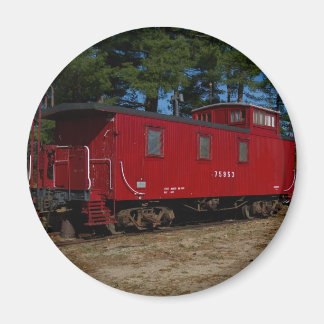 Aimant rouge et orange Caboose