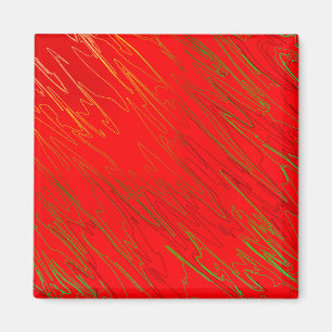 Aimant Rouge marbré