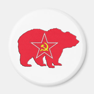 Aimant rouge russe d'ours