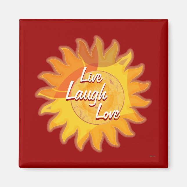 Aimant Rouge soleil (Devant)