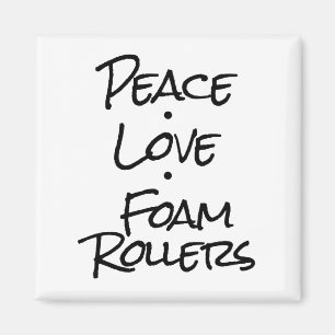 Aimant Rouleaux en Mousse Paix Amour