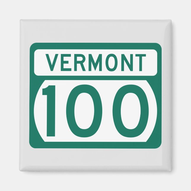 Aimant Route 100 du Vermont (Devant)