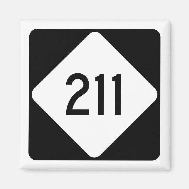 Aimant Route 211 de la Caroline du Nord (Devant)