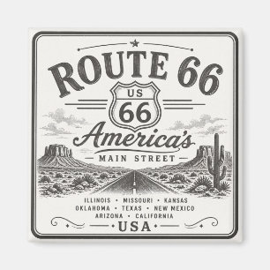 Aimant Route 66 100 Ans d'Art