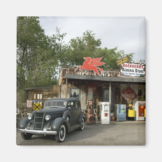 Aimant Route 66 General Store & Gas Station (Devant)