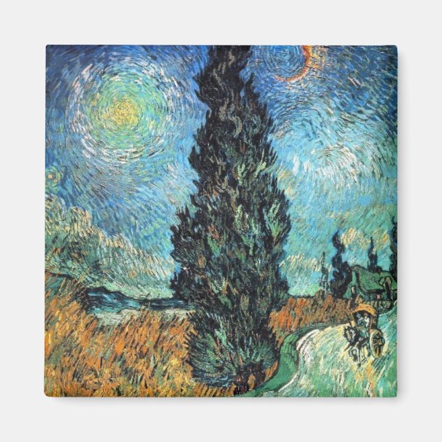 Aimant Route avec Cypress et Star (Devant)