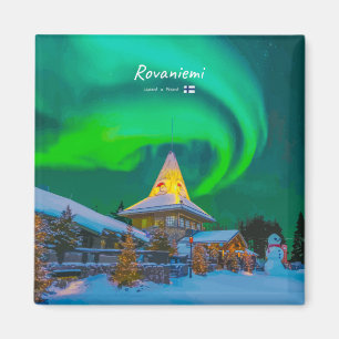 Aimant Rovaniemi, Finlande - Aurore magique