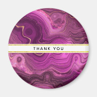 Royal Purple Et Or Agate Abstrait Merci