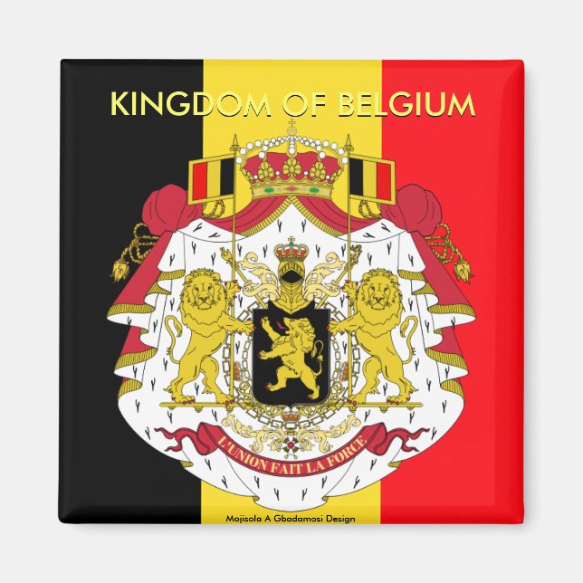 Aimant ROYAUME DE BELGIQUE (Mojisola A Gbadamosi) (Devant)