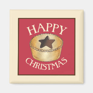 Aimant Royaume-Uni British Food Fruit Mince Pie Joyeux No