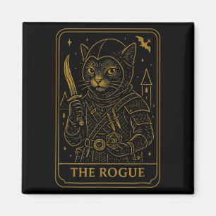 Aimant Rpg Gamer Rogue D20 Dice Nerdy Geek Chat Hommes Fe