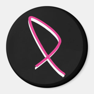 Aimant Ruban II de rose de conscience de cancer du sein