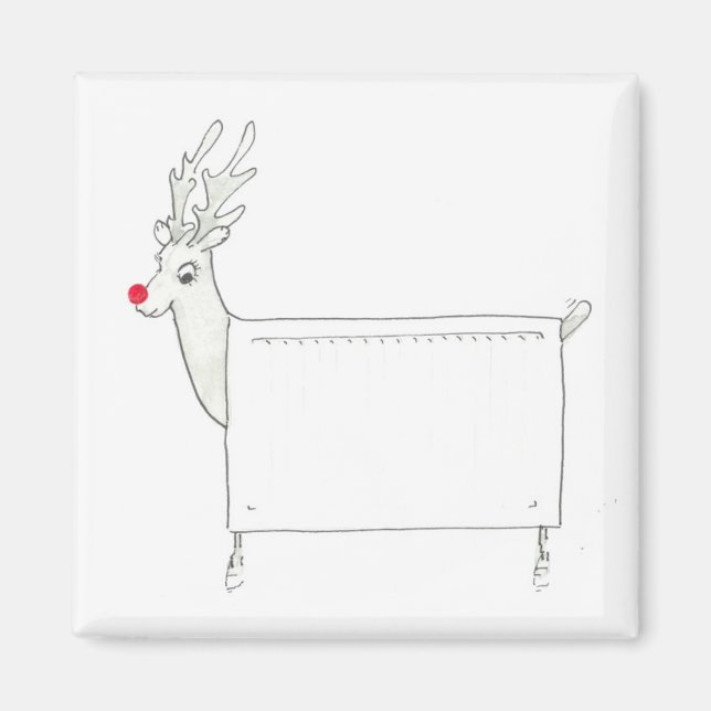 Aimant Rudolf le radiateur à nez rouge (Devant)